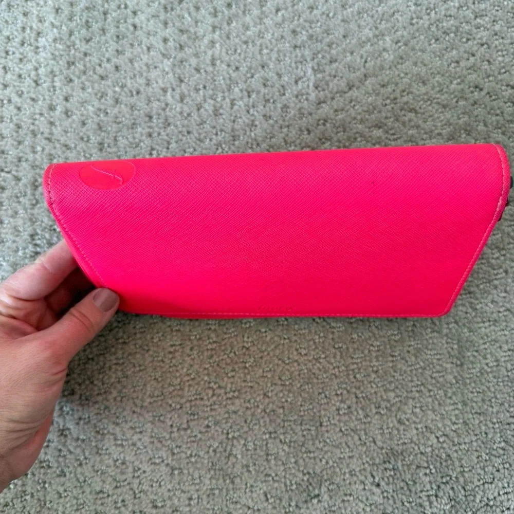 Filofax Saffiano Hot Pink Compact Personal Organizer Planner Money Zip Wallet - Picture 3 of 8